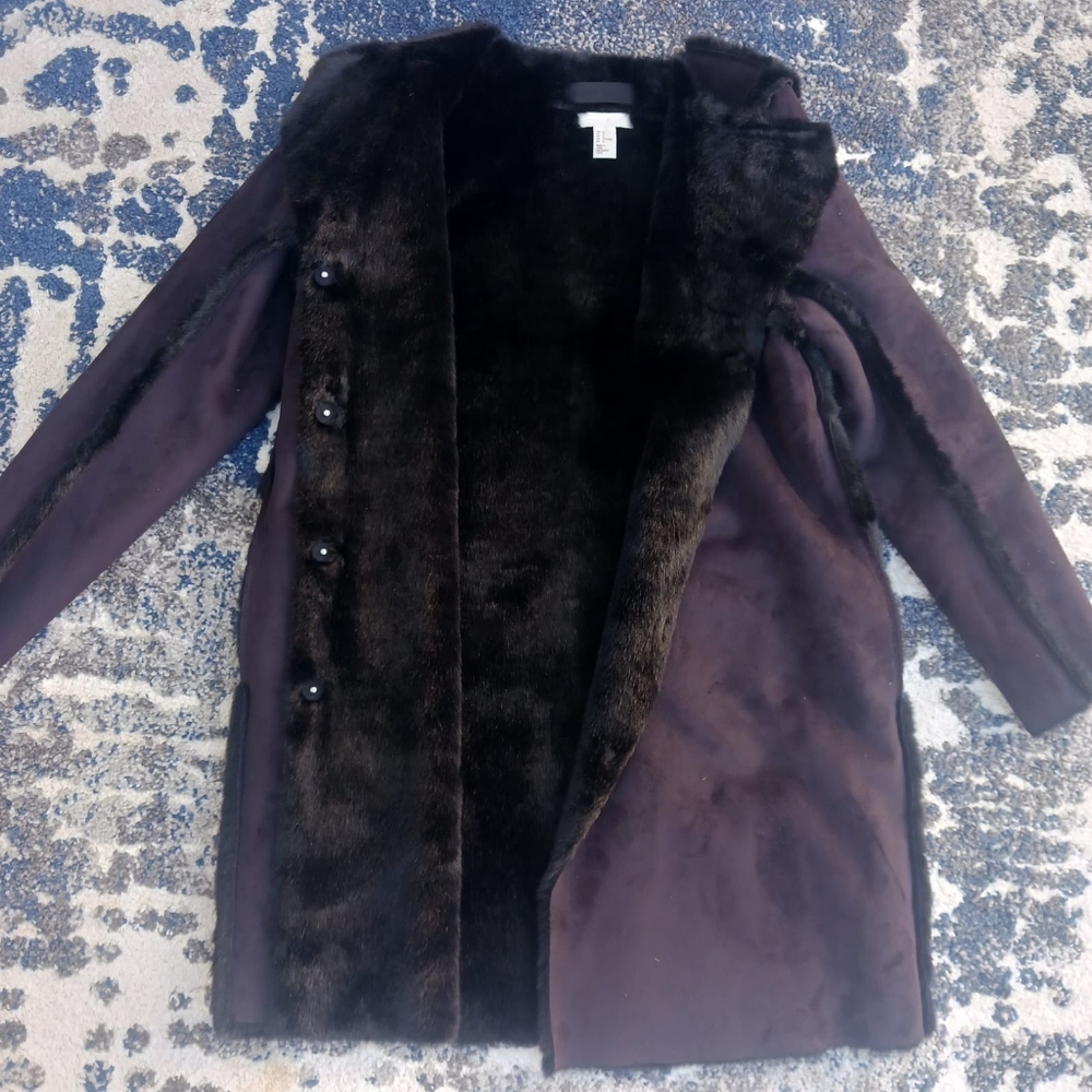 H&M black woman's coat